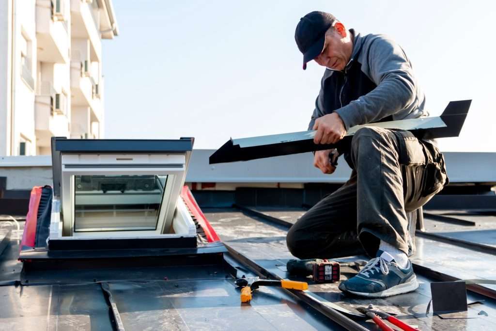 metal roof installation