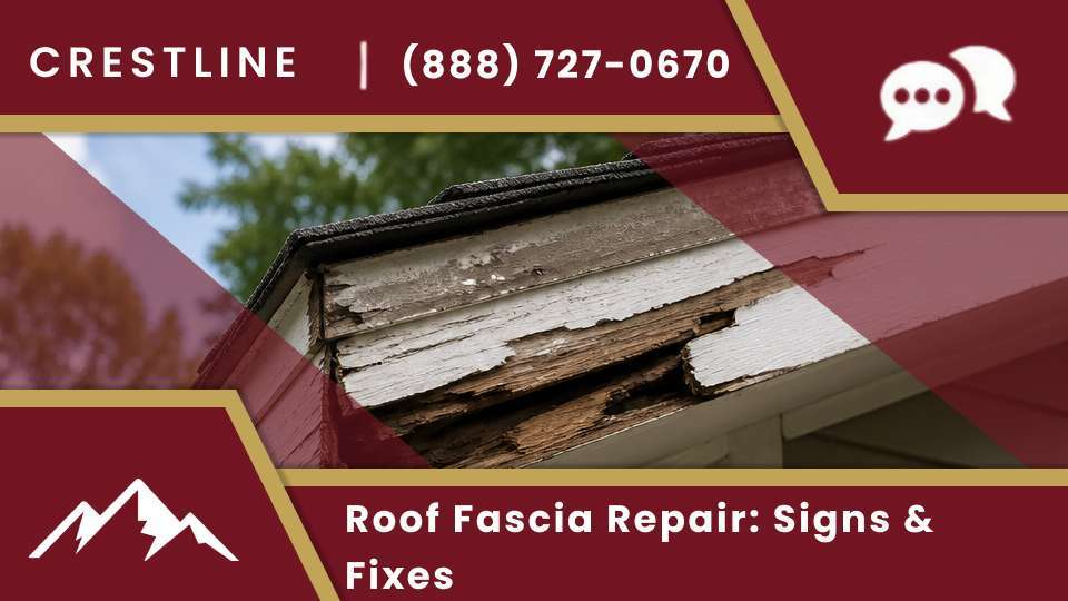 Roof fascia repair for a rotted or damaged fascia board, plus fascia board replacement near you.